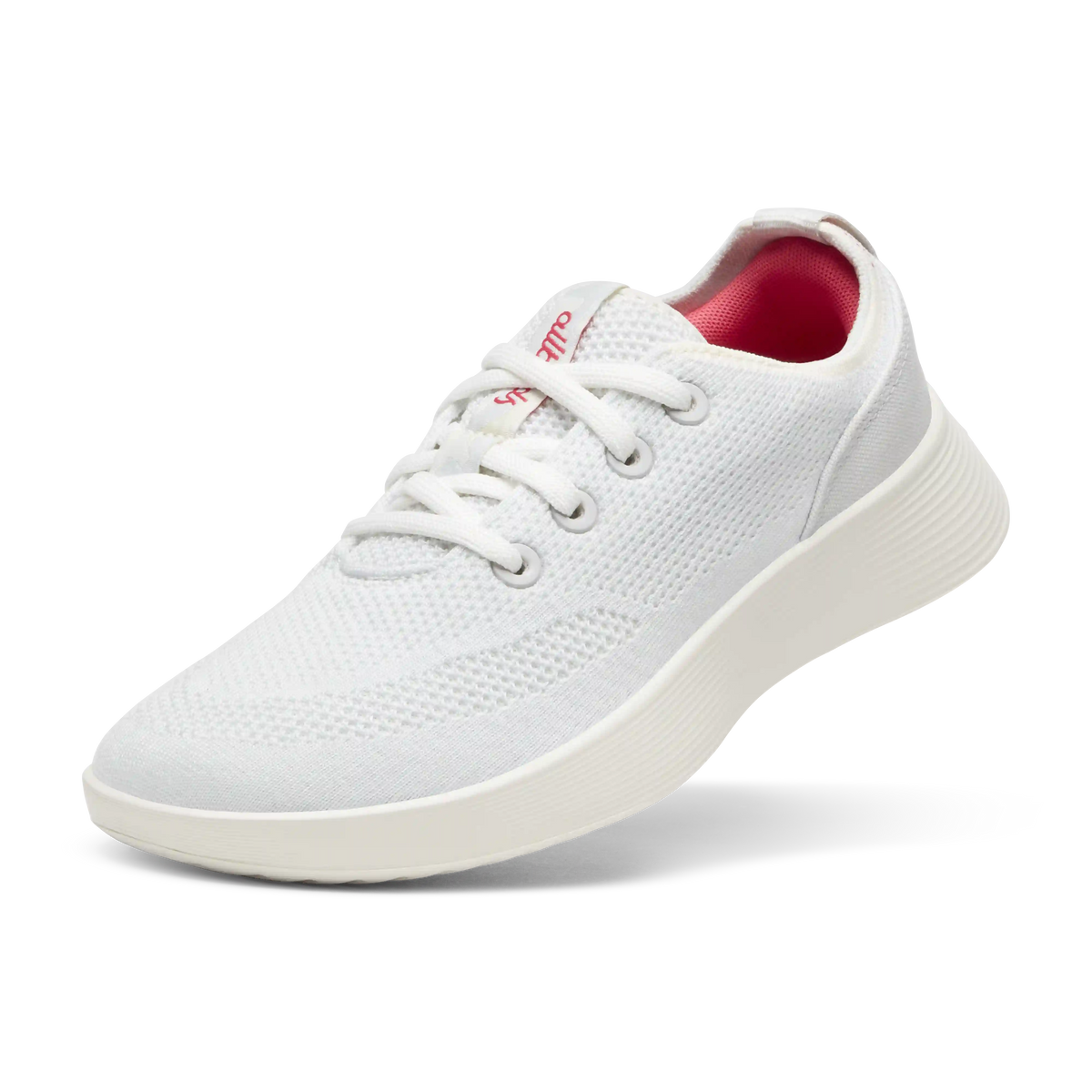 Women's Tree Runner Go - Blizzard/Vivid Red (Natural White Sole)