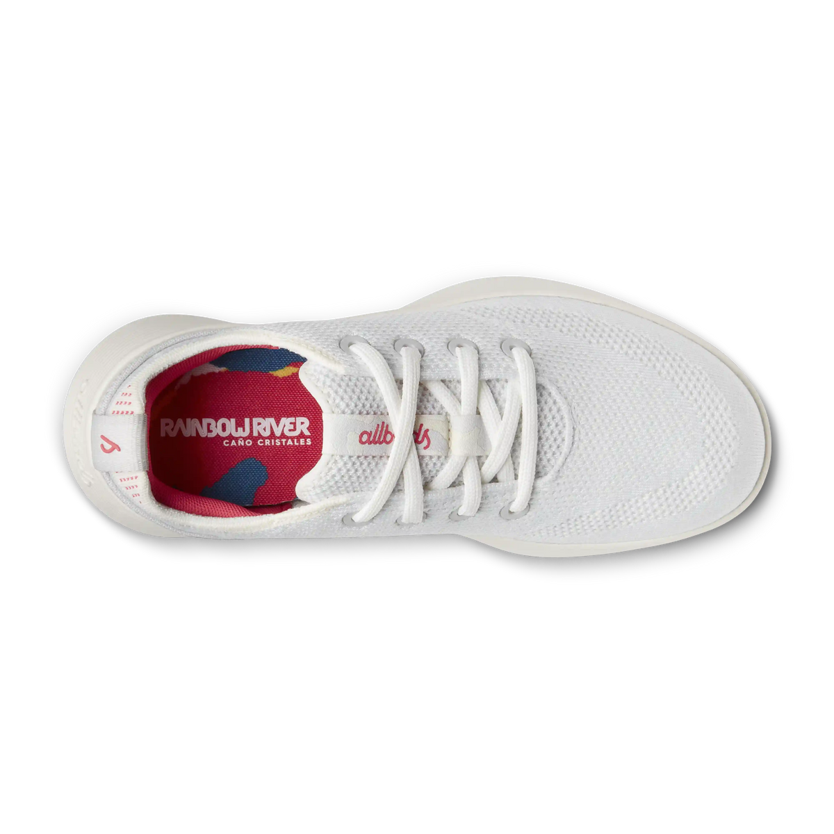 Women's Tree Runner Go - Blizzard/Vivid Red (Natural White Sole)