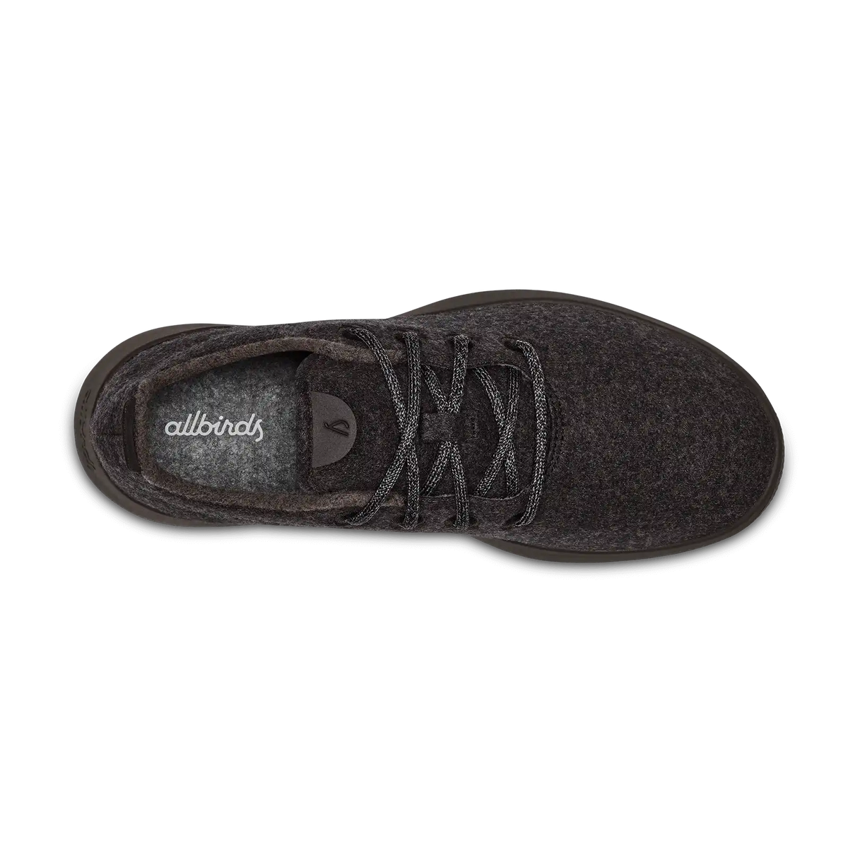Women's Wool Runner - Natural Black (Black Sole)